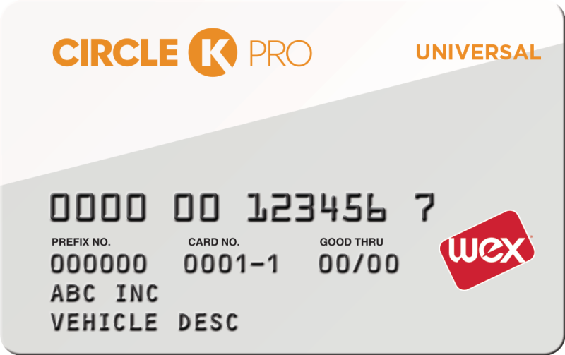 Fleet Card Expert Circle K Universal Card